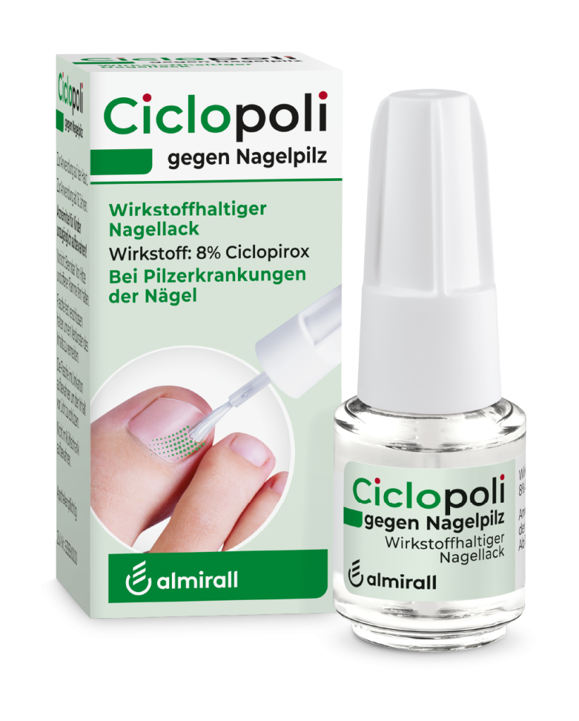 Produktverpackung für Ciclopoli Nagelprodukt gegen Nagelpilz